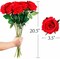 10pcs Realistic Red Roses Artificial Silk Flowers Long Stem Fake Rose Bouquet for Home Wedding Decoration Valentine’s Day